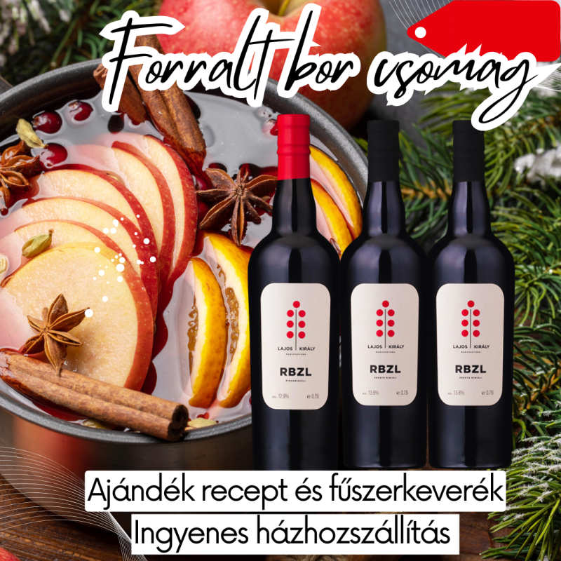 Forralt bor csomag, az eredeti recepttel